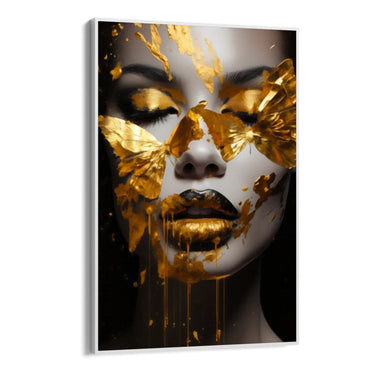 Quadro Stampa su Tela Golden Reflections - CupidoDesign