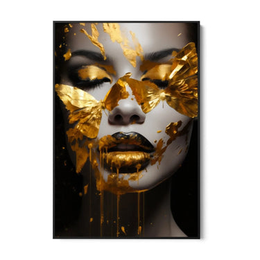 Quadro Stampa su Tela Golden Reflections - CupidoDesign