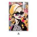 Quadro Stampa su Tela Graffiti alla Femminile - CupidoDesign