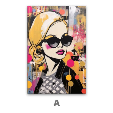 Quadro Stampa su Tela Graffiti alla Femminile - CupidoDesign