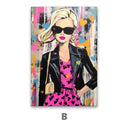 Quadro Stampa su Tela Graffiti alla Femminile - CupidoDesign