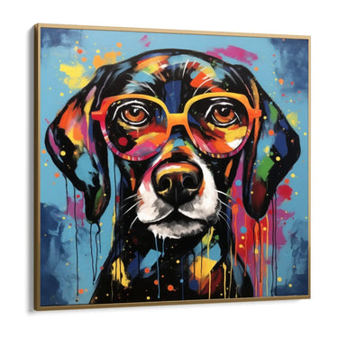 Quadro Stampa su Tela Graffiti Modern Dog - CupidoDesign