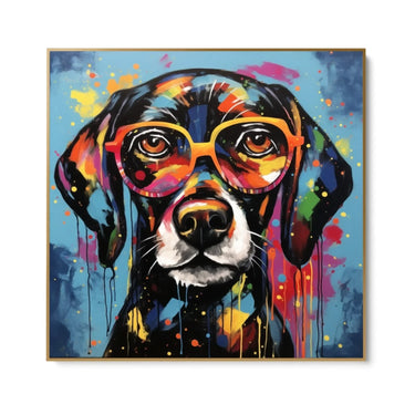 Quadro Stampa su Tela Graffiti Modern Dog - CupidoDesign