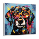 Quadro Stampa su Tela Graffiti Modern Dog - CupidoDesign