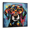 Quadro Stampa su Tela Graffiti Modern Dog - CupidoDesign