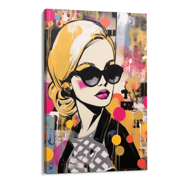 Quadro Stampa su Tela Graffiti alla Femminile - CupidoDesign