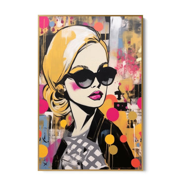 Quadro Stampa su Tela Graffiti alla Femminile - CupidoDesign