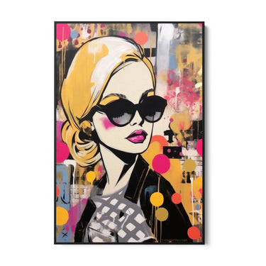 Quadro Stampa su Tela Graffiti alla Femminile - CupidoDesign