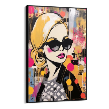 Quadro Stampa su Tela Graffiti alla Femminile - CupidoDesign