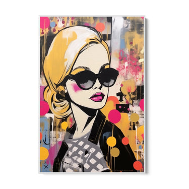 Quadro Stampa su Tela Graffiti alla Femminile - CupidoDesign