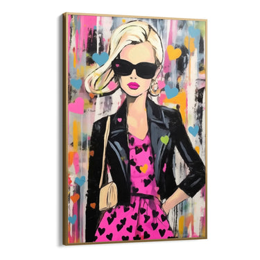 Quadro Stampa su Tela Graffiti alla Femminile - CupidoDesign