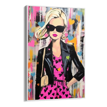 Quadro Stampa su Tela Graffiti alla Femminile - CupidoDesign