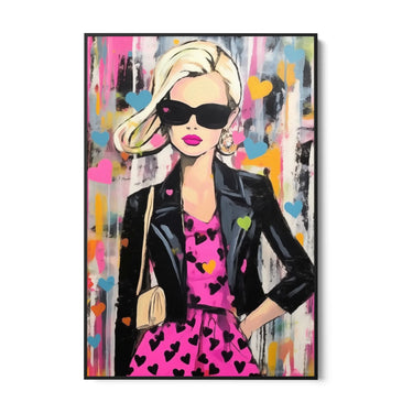 Quadro Stampa su Tela Graffiti alla Femminile - CupidoDesign