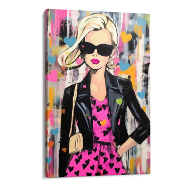 Quadro Stampa su Tela Graffiti alla Femminile - CupidoDesign