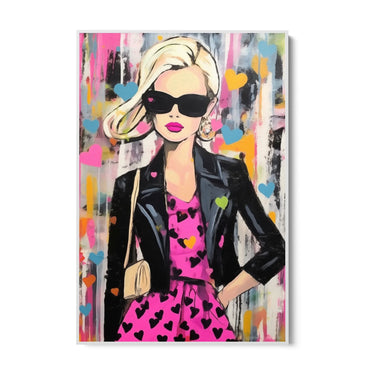 Quadro Stampa su Tela Graffiti alla Femminile - CupidoDesign