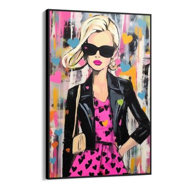 Quadro Stampa su Tela Graffiti alla Femminile - CupidoDesign