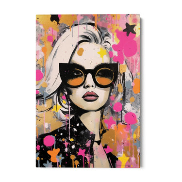 Quadro Stampa su Tela Graffiti alla Femminile - CupidoDesign