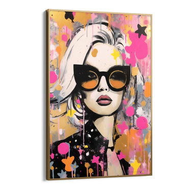 Quadro Stampa su Tela Graffiti alla Femminile - CupidoDesign