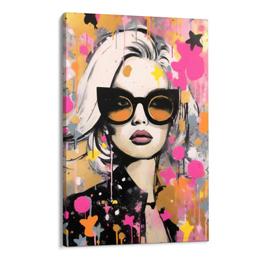 Quadro Stampa su Tela Graffiti alla Femminile - CupidoDesign