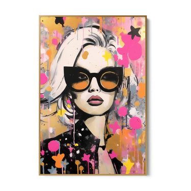 Quadro Stampa su Tela Graffiti alla Femminile - CupidoDesign