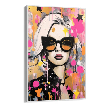 Quadro Stampa su Tela Graffiti alla Femminile - CupidoDesign