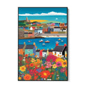 Quadro Stampa su Tela I colori della città - CupidoDesign