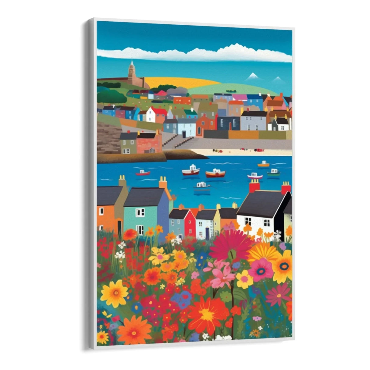 Quadro Stampa su Tela I colori della città - CupidoDesign
