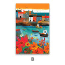 Quadro Stampa su Tela I colori della città - CupidoDesign