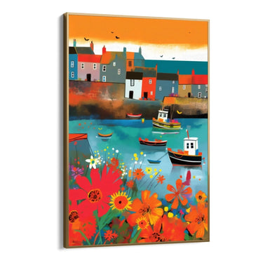 Quadro Stampa su Tela I colori della città - CupidoDesign