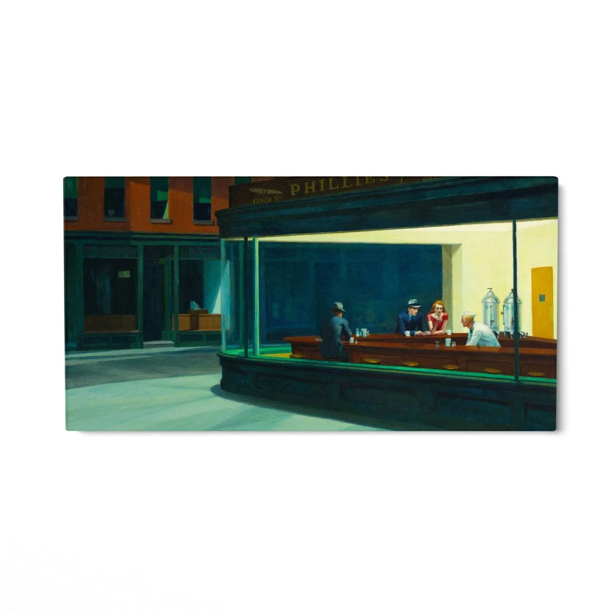 Quadro Stampa su Tela I nottambuli, Edward Hopper - CupidoDesign