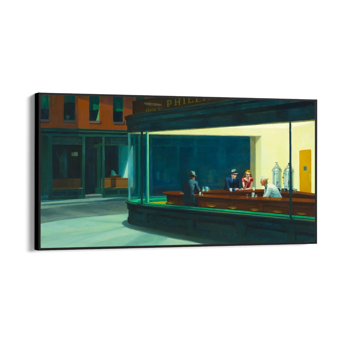 Quadro Stampa su Tela I nottambuli, Edward Hopper - CupidoDesign