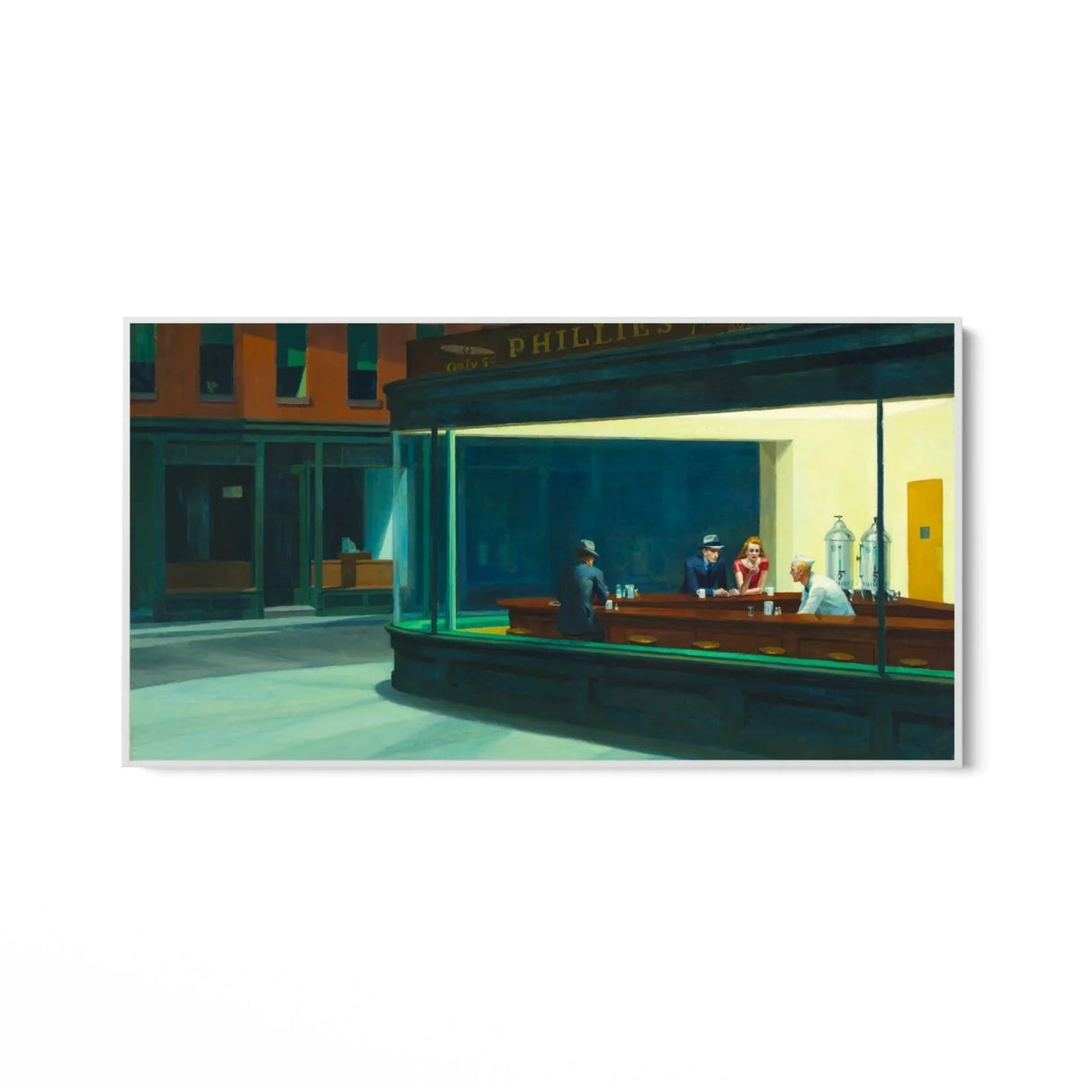 Quadro Stampa su Tela I nottambuli, Edward Hopper - CupidoDesign