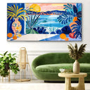 Quadro Stampa su Tela Tropicale Ibiza, Spagna - CupidoDesign