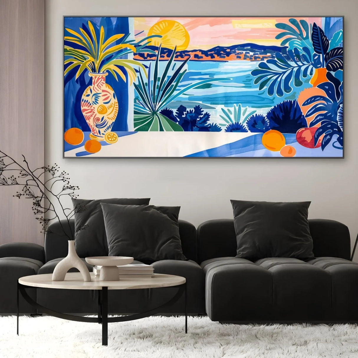 Quadro Stampa su Tela Tropicale Ibiza, Spagna - CupidoDesign