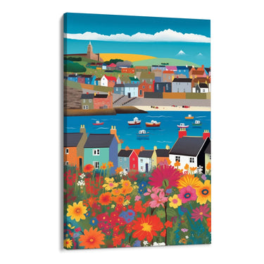 Quadro Stampa su Tela I colori della città - CupidoDesign