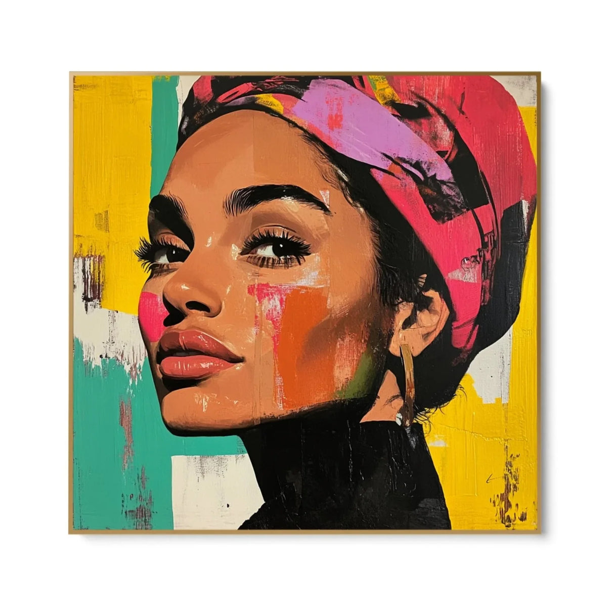 Quadro Stampa su Tela Il bacio dello sguardo - CupidoDesign