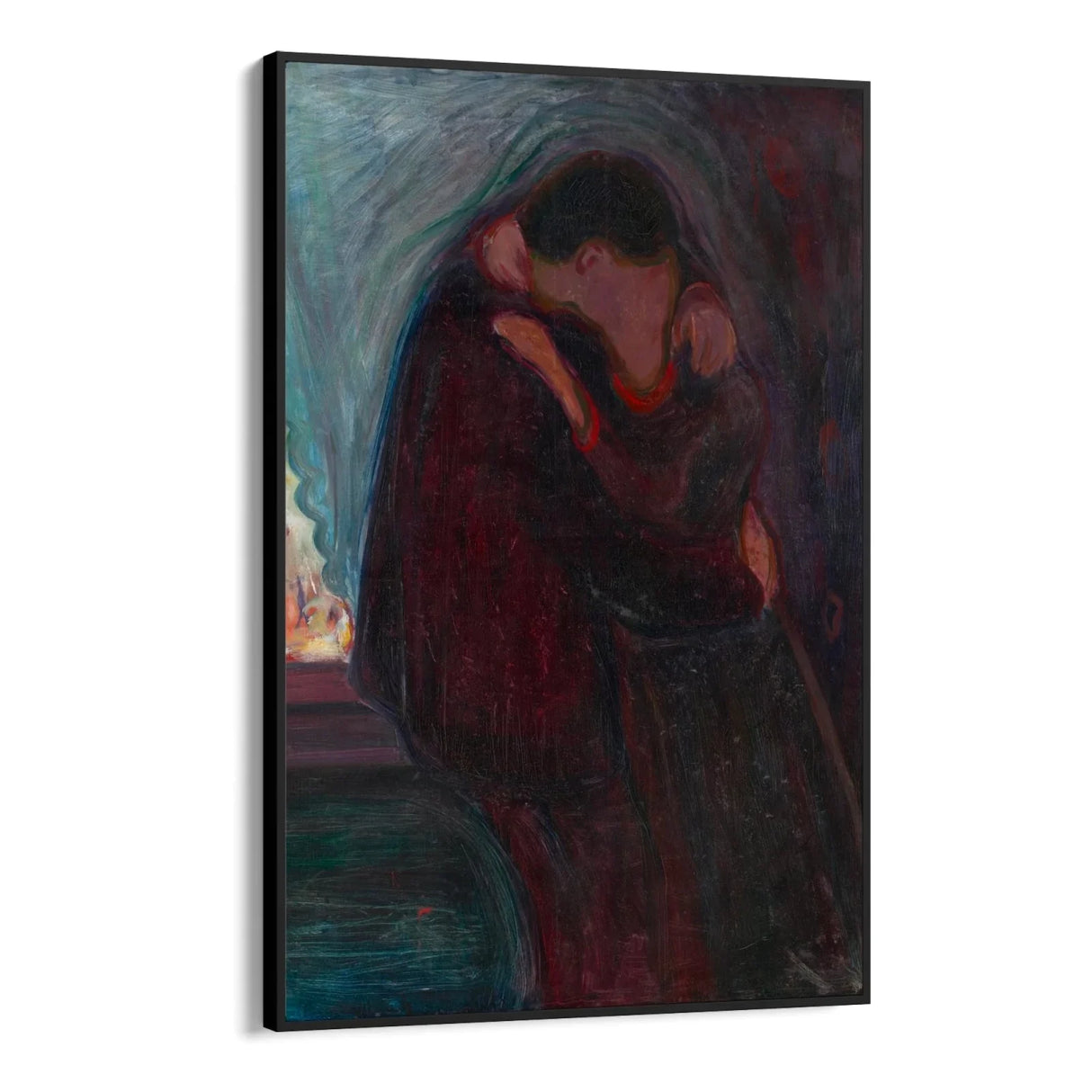 Quadro Stampa su Tela Il bacio, Edvard Munch - CupidoDesign