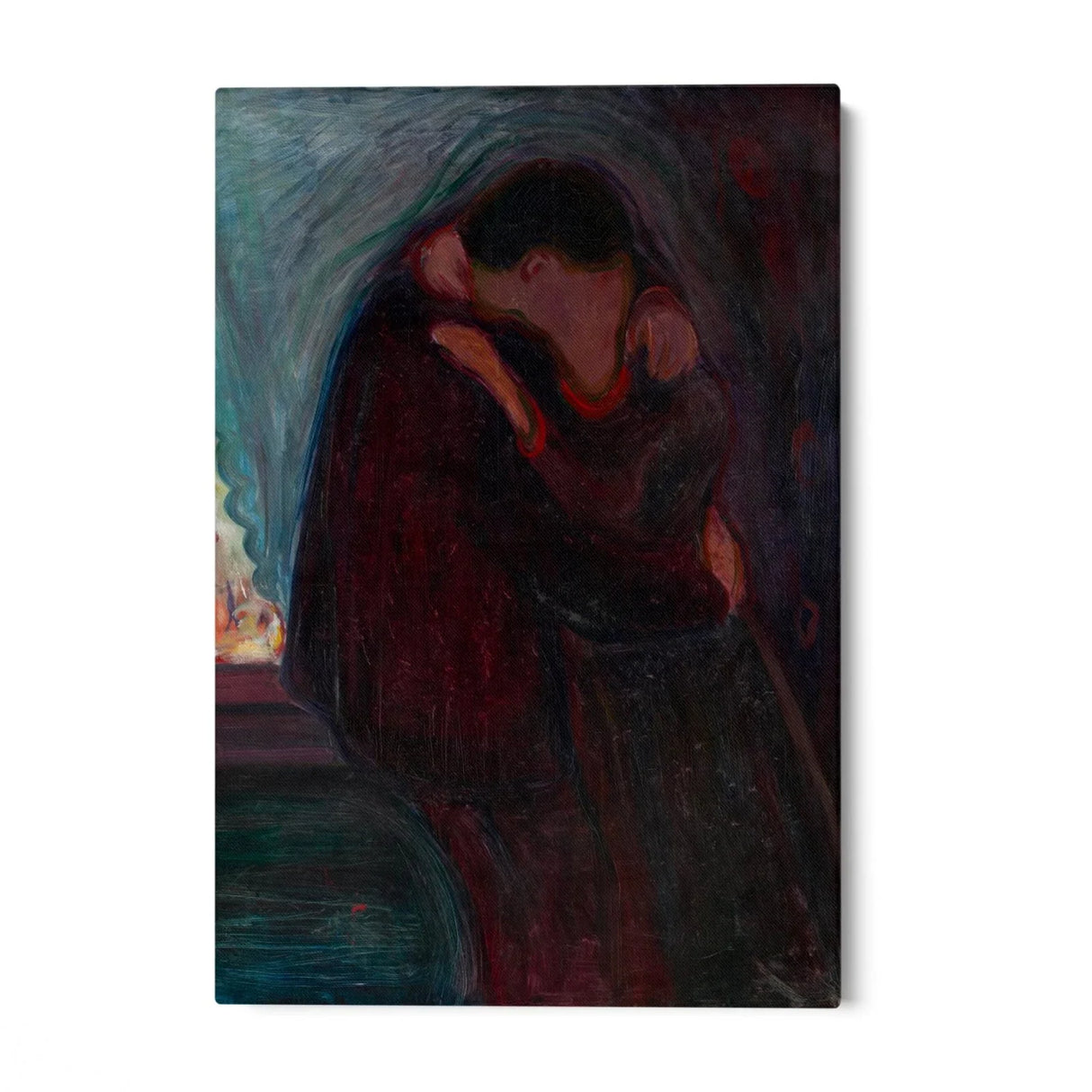 Quadro Stampa su Tela Il bacio, Edvard Munch - CupidoDesign