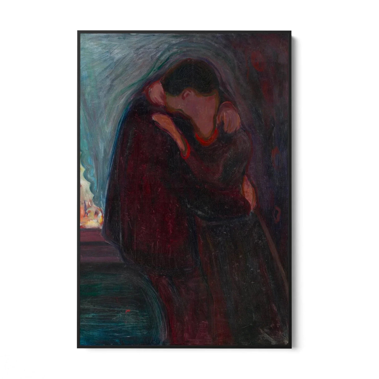 Quadro Stampa su Tela Il bacio, Edvard Munch - CupidoDesign