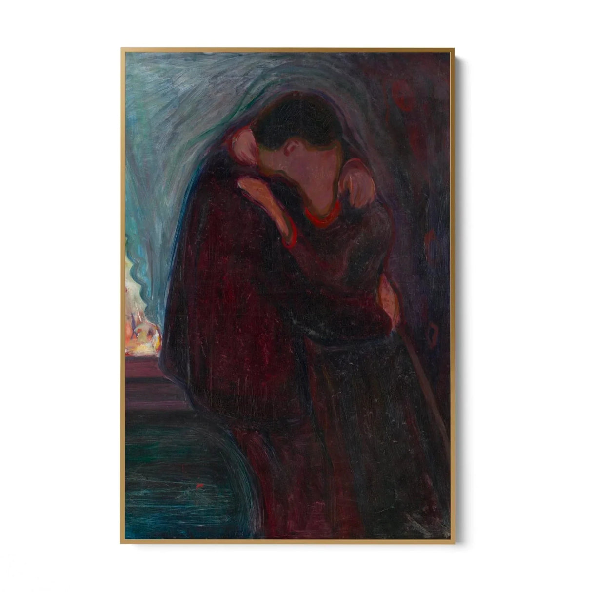 Quadro Stampa su Tela Il bacio, Edvard Munch - CupidoDesign