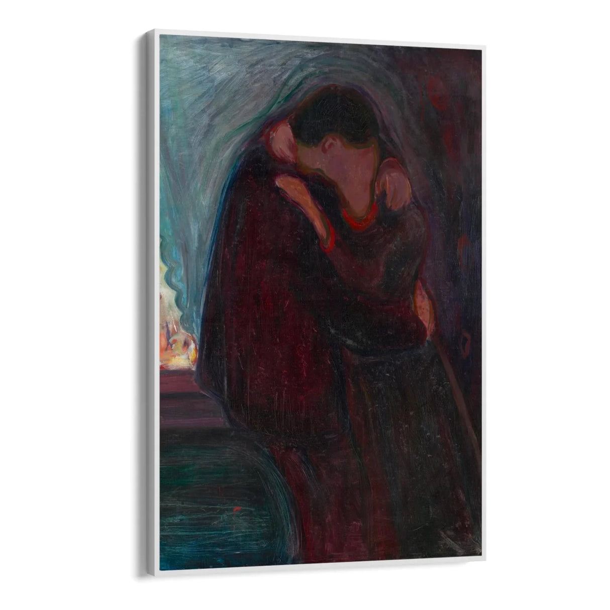 Quadro Stampa su Tela Il bacio, Edvard Munch - CupidoDesign