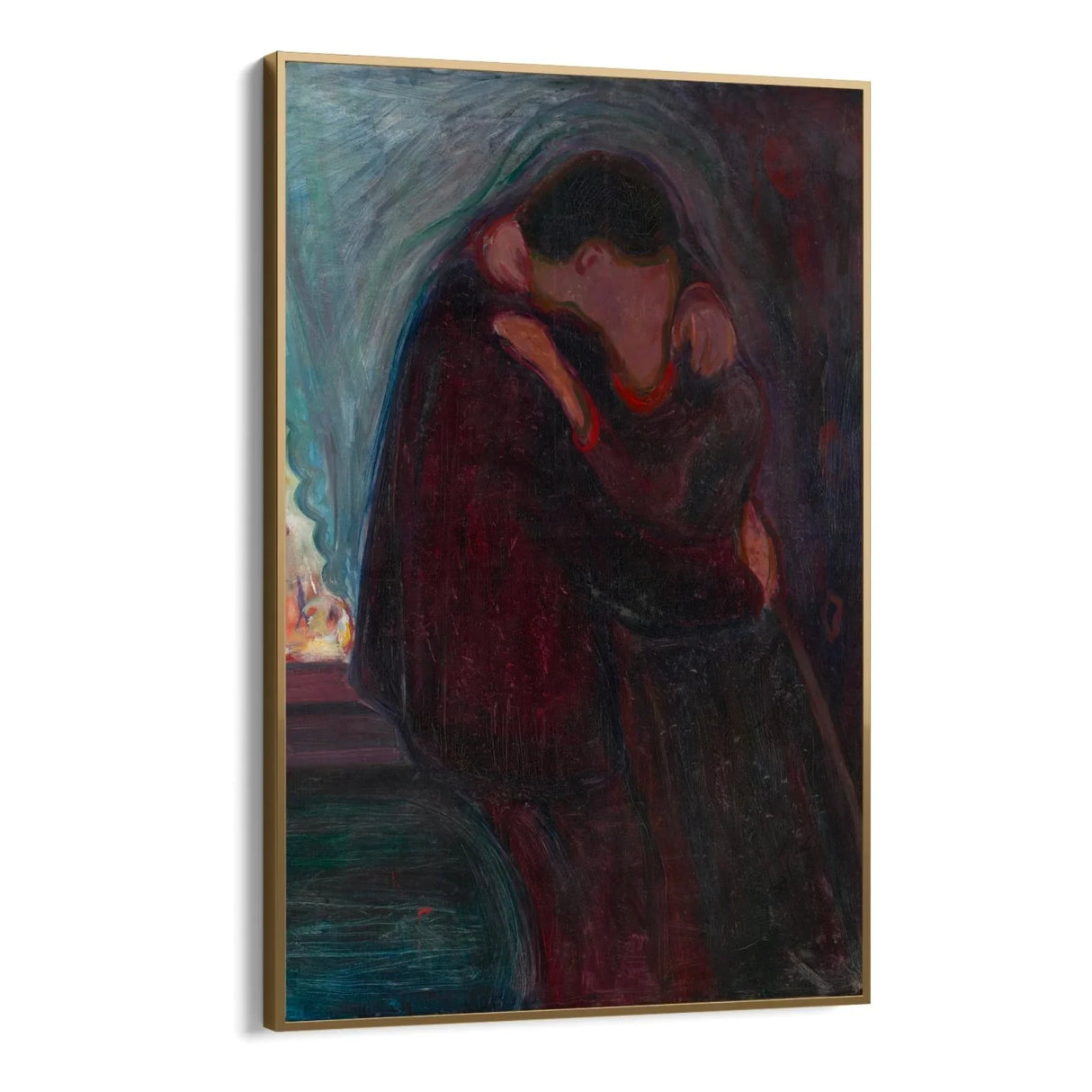 Quadro Stampa su Tela Il bacio, Edvard Munch - CupidoDesign