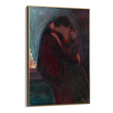 Quadro Stampa su Tela Il bacio, Edvard Munch - CupidoDesign