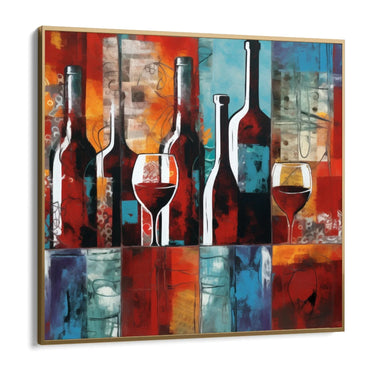 Quadro Stampa su Tela Il banco dei vini - CupidoDesign