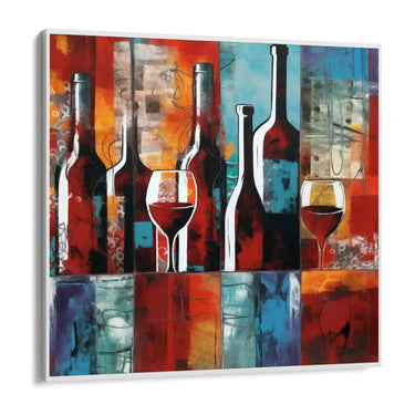 Quadro Stampa su Tela Il banco dei vini - CupidoDesign