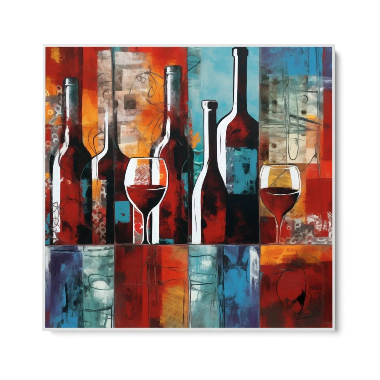 Quadro Stampa su Tela Il banco dei vini - CupidoDesign