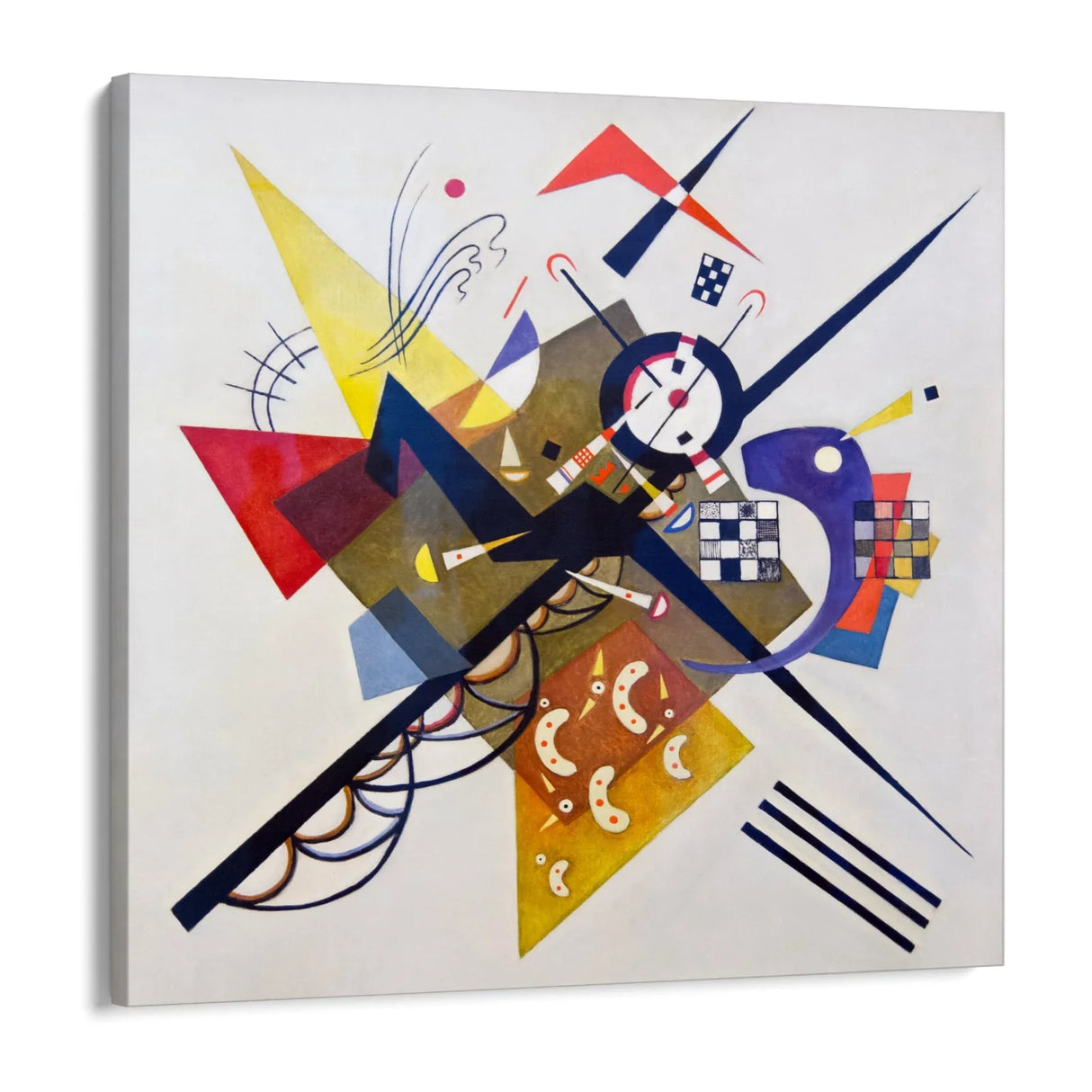 Quadro Stampa su Tela Il bianco, Wassily Kandinsky - CupidoDesign