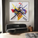 Quadro Stampa su Tela Il bianco, Wassily Kandinsky - CupidoDesign