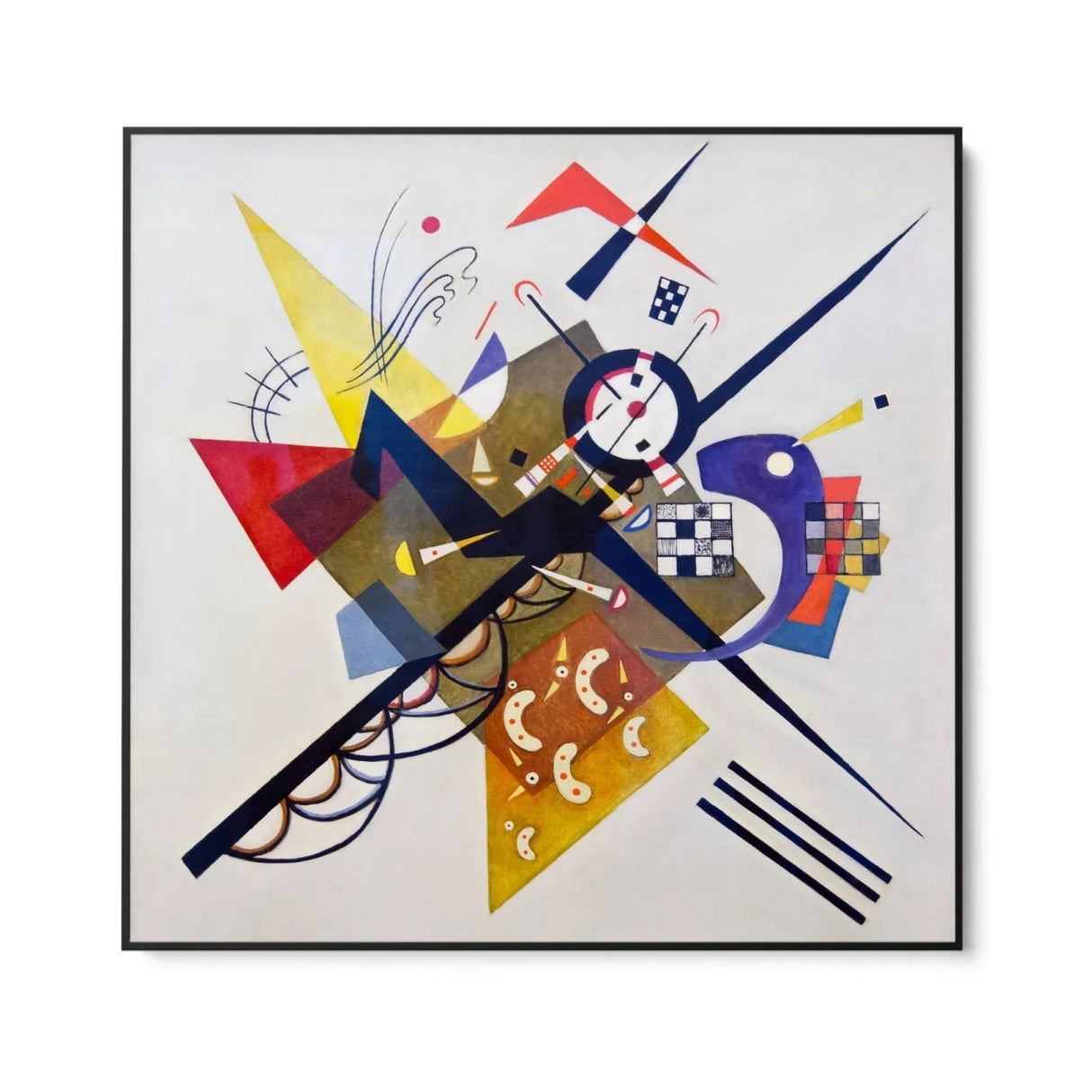 Quadro Stampa su Tela Il bianco, Wassily Kandinsky - CupidoDesign