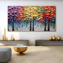 Quadro Stampa su Tela Il bosco colorato - CupidoDesign